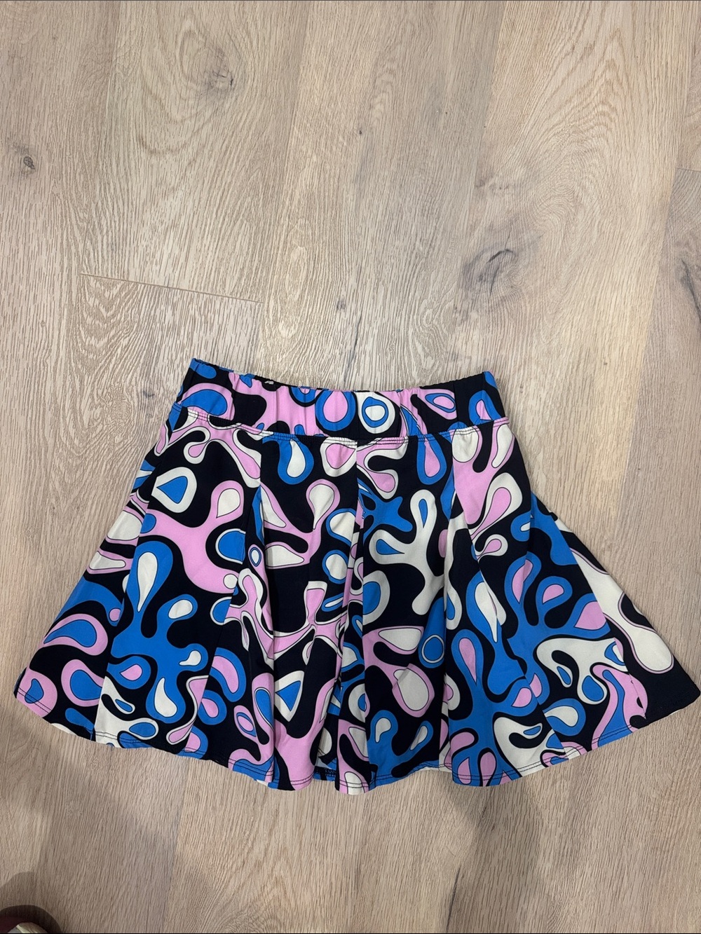 Year of Ours Skirt in Black, Blue & Pink